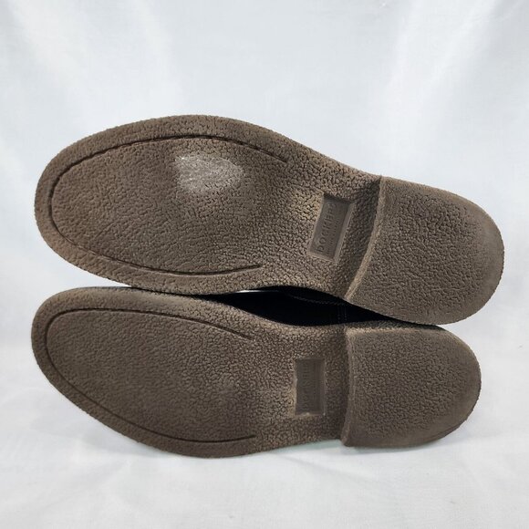 Dockers Florsheim Leather Slip On Ankle Boots Black Classic Anti Slip Size Men 9 - Picture 6 of 9